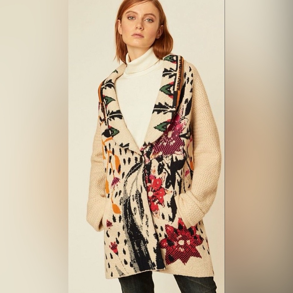 Aldomartins for Anthropologie Sweater Coat Size S